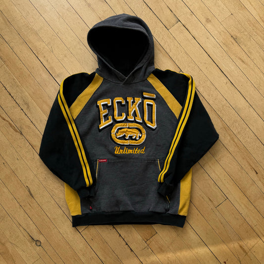 Y2K Ecko Patch Hoodie Sz S