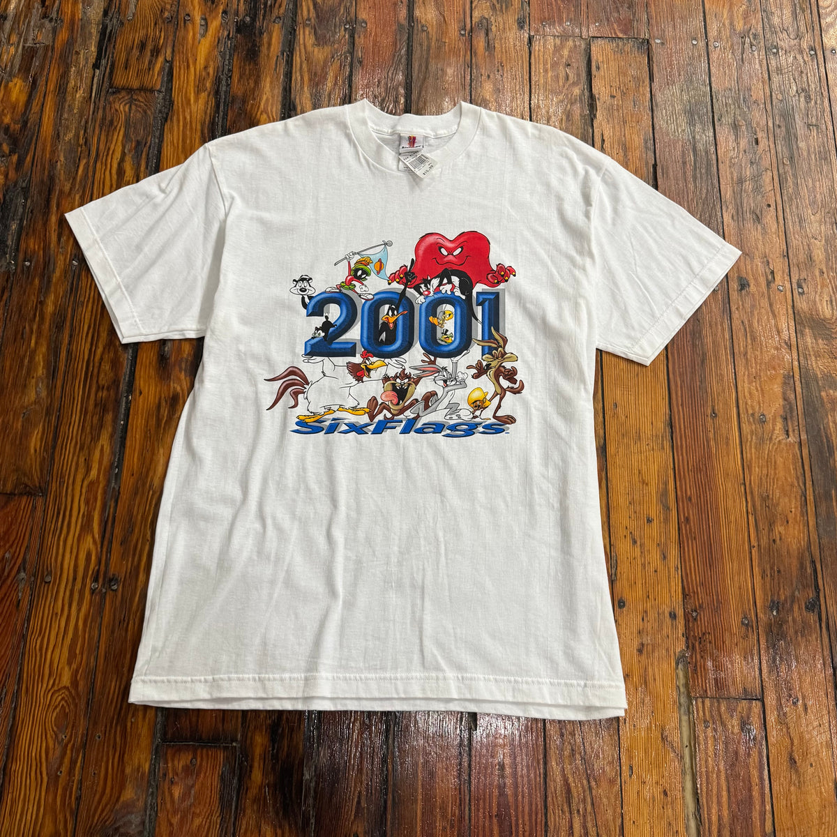 Vintage Six Flags Looney Tunes T-shirt Sz XL (New)