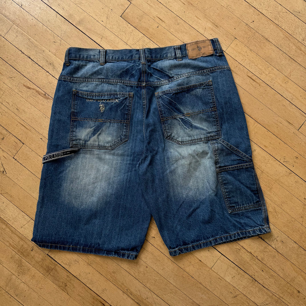 Vintage Polo US ASSN Denim Jean Shorts Sz 40