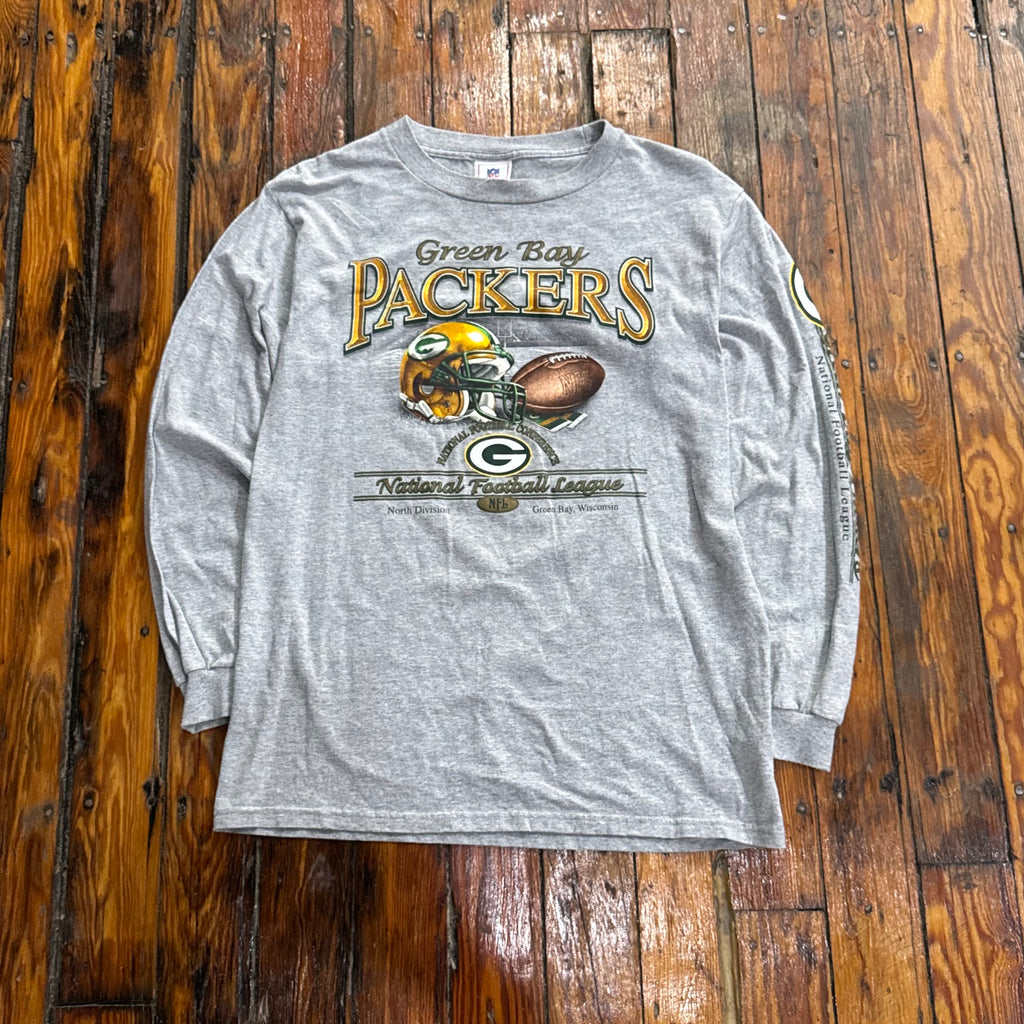 Vintage Green Bay Packers Long Sleeve T-shirt Sz M
