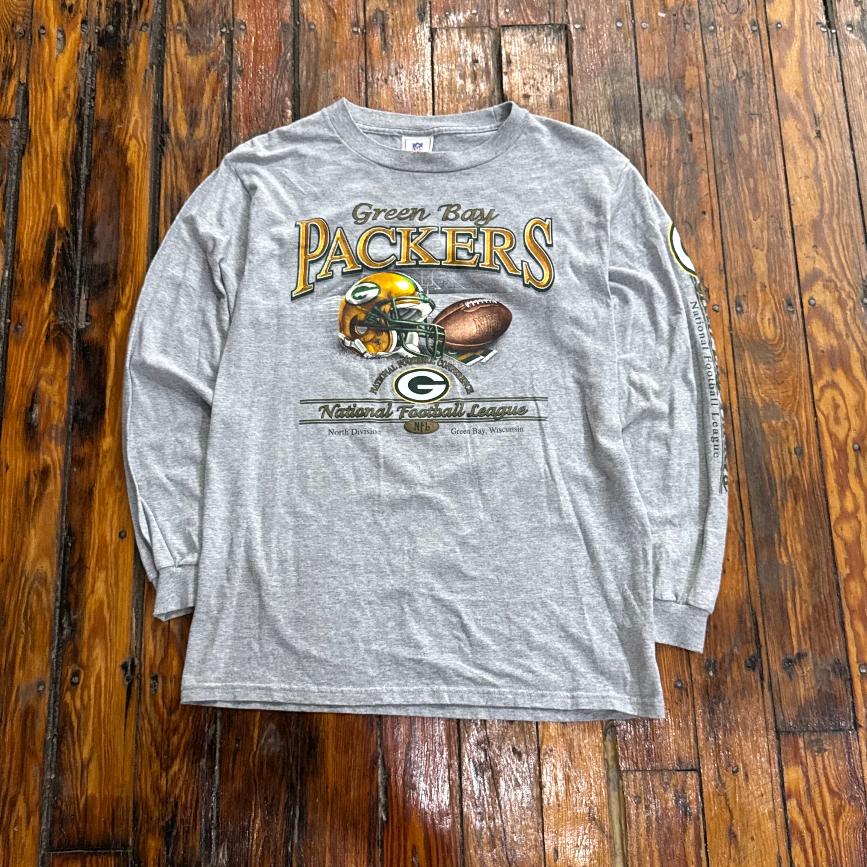 Vintage Green Bay Packers Long Sleeve T-shirt Sz M