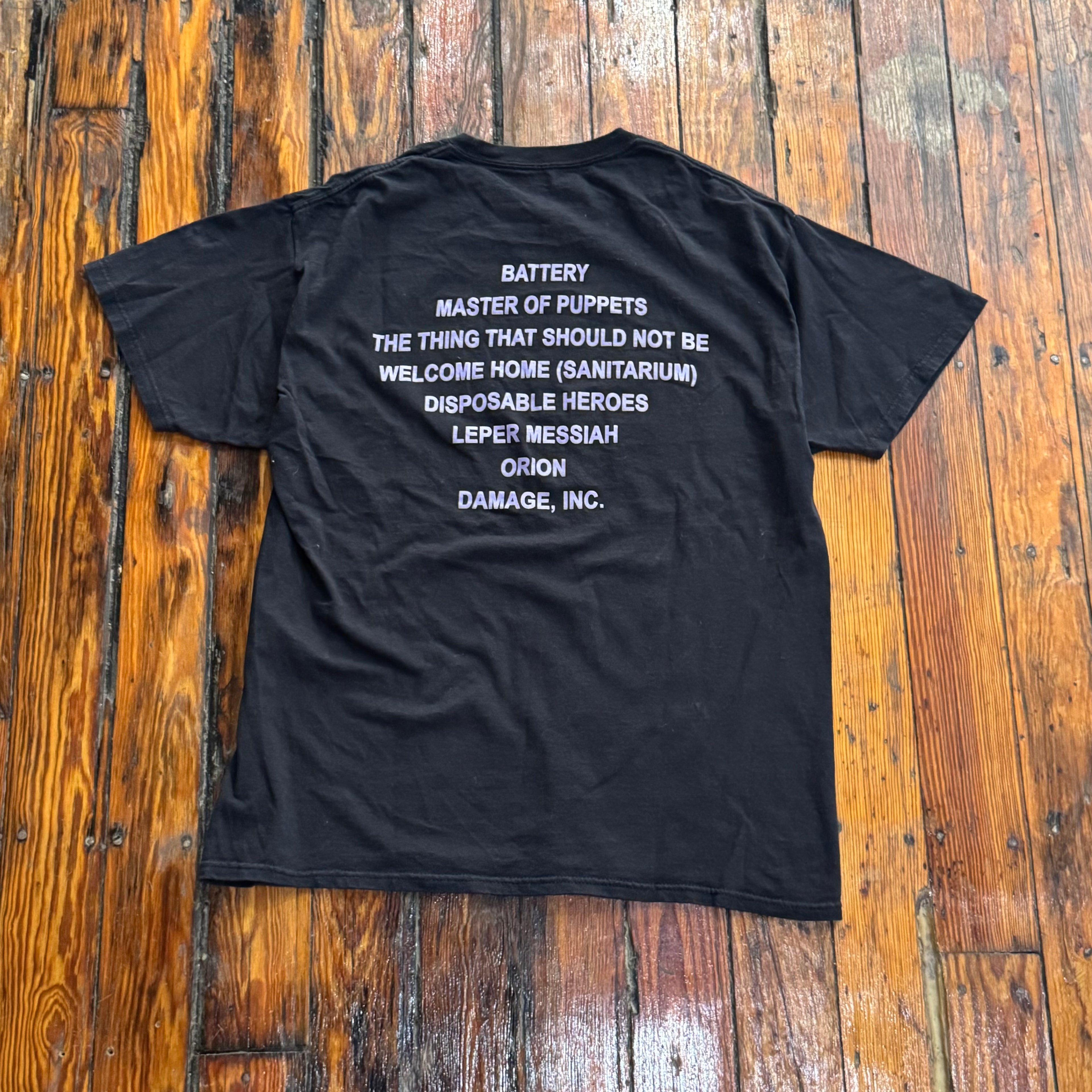 Y2K Masters of Puppets Metallica T-shirt Sz L