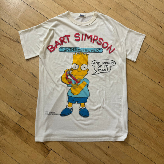 Vintage Bart Simpson Underachiever T-shirt Sz L