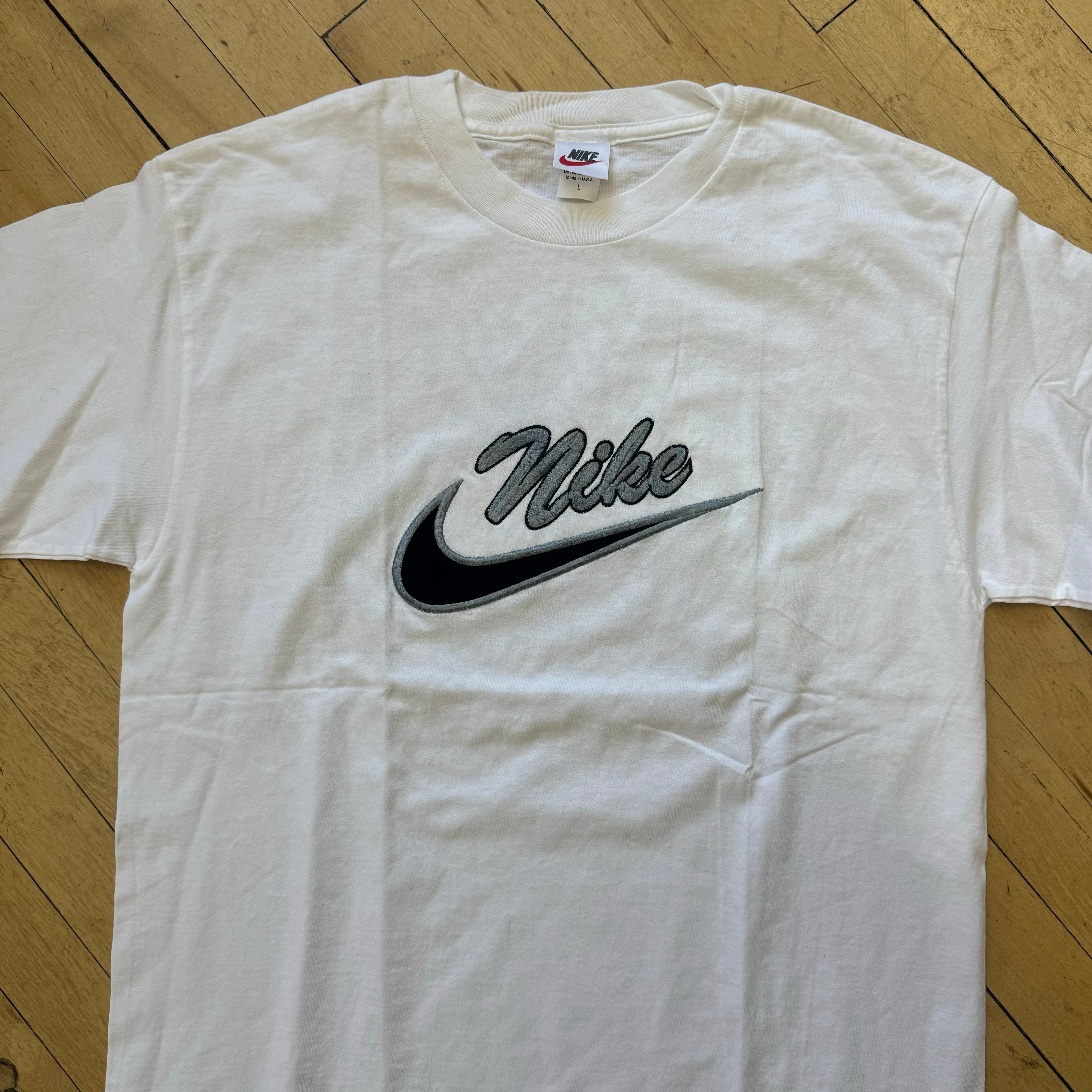 Vintage Bootleg Nike SpellOut T-shirt Sz L