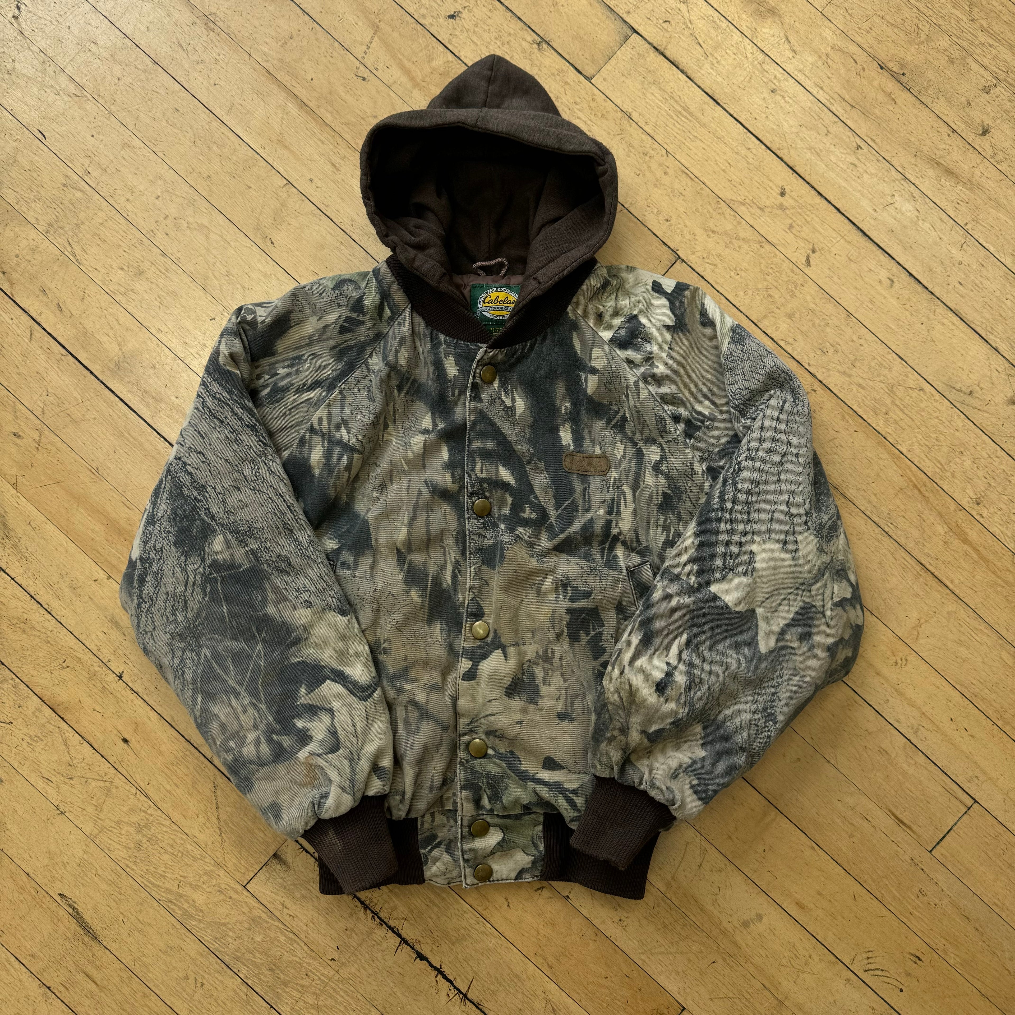 Vintage Cabalas Camo Workwear Jacket Sz YTH M