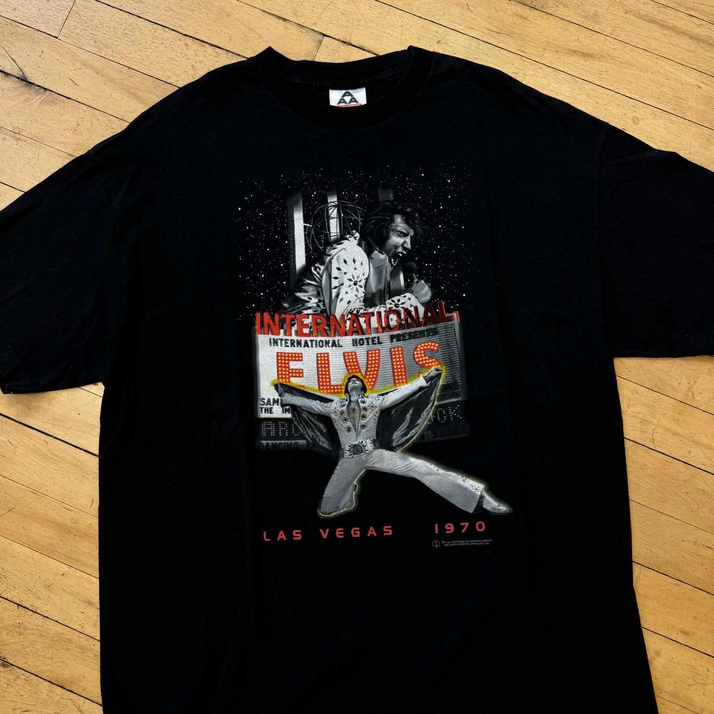 Vintage Elvis International Tour T-shirt Sz XL