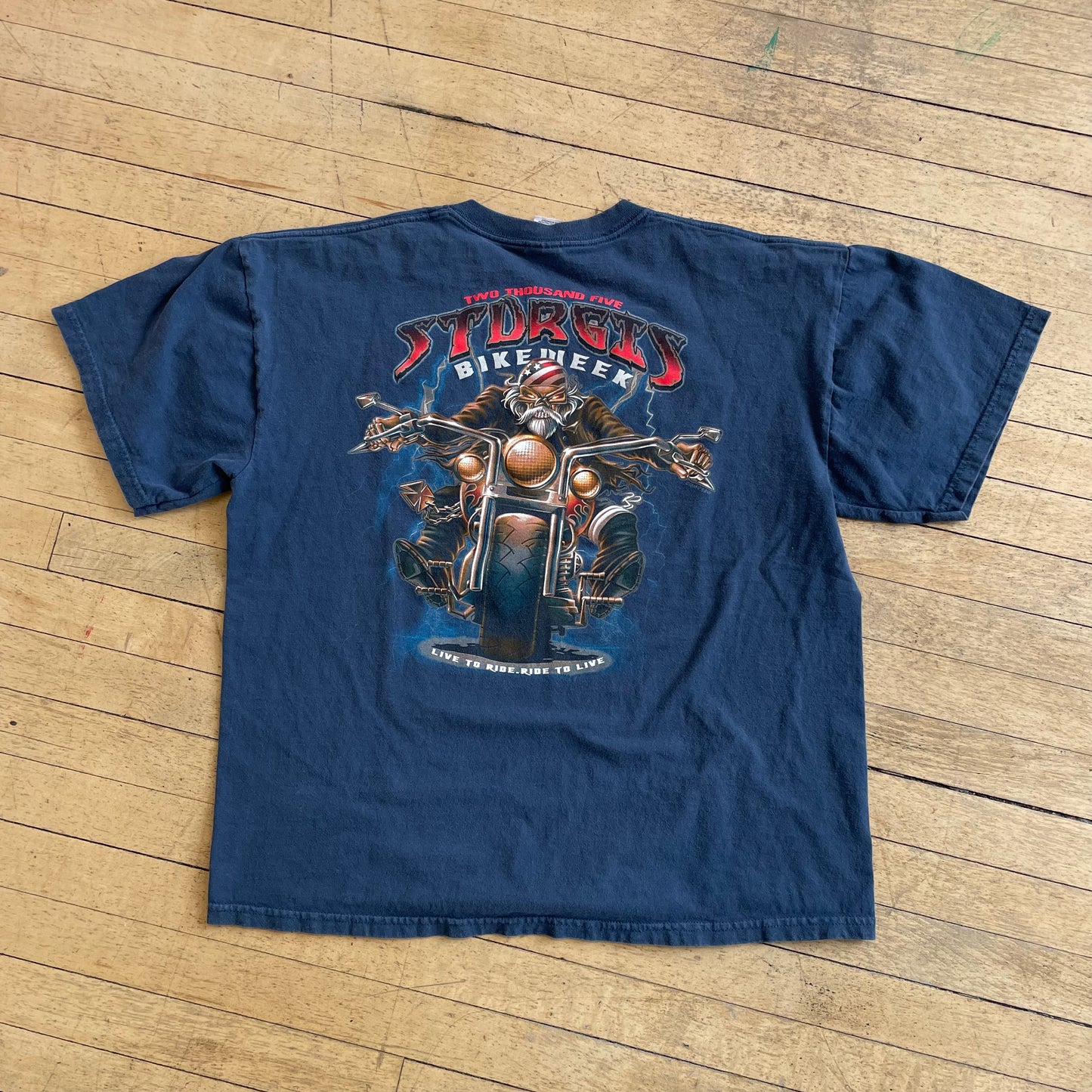 2005 Sturgis Bike Week Graphic T-shirt Sz XL