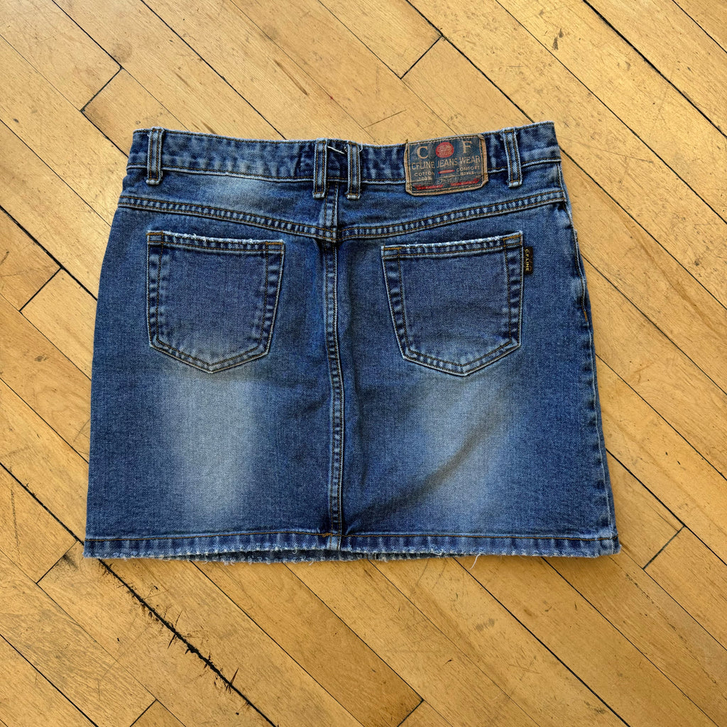 Y2K Woman’s Denim Jean Skirt Sz L
