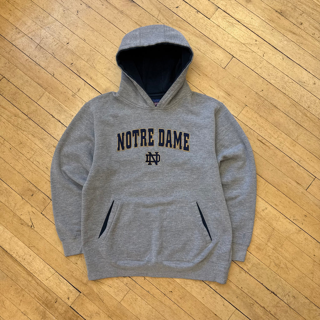 Vintage Champs Notre Dame SpellOut Hoodie Sz M
