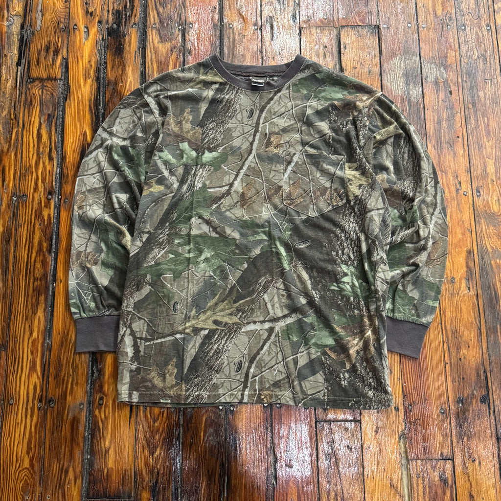 Vintage Ranger Camo Long Sleeve T-shirt Sz L