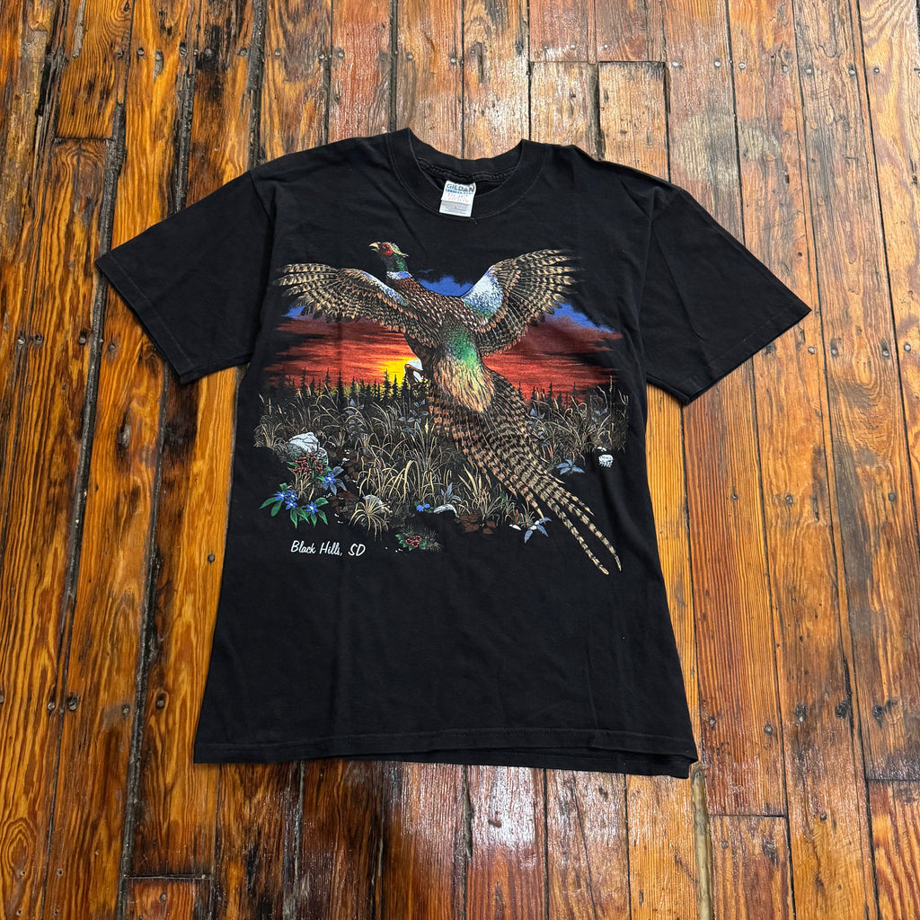 Vintage South Dakota Black Hills Pheasant T-shirt Sz L