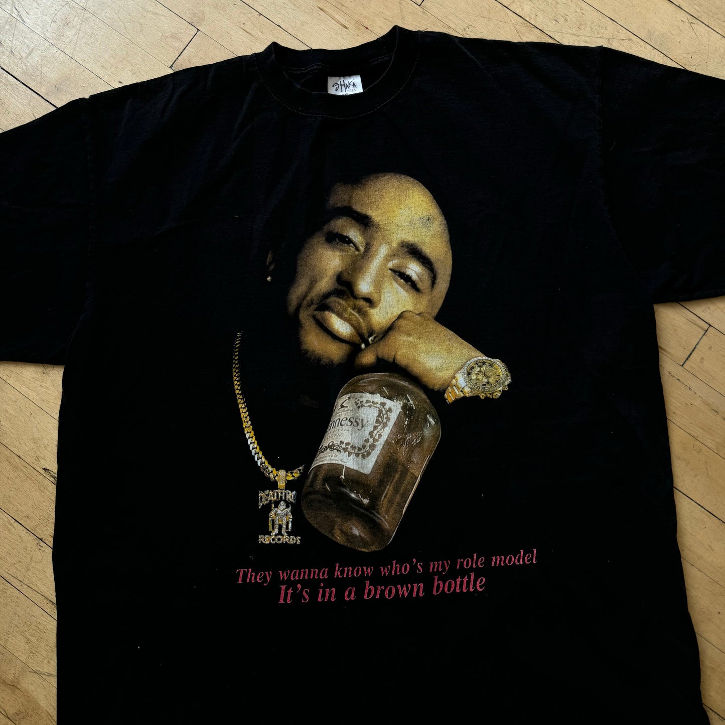 Vintage Tupac Hennessy T-shirt Sz XXXL