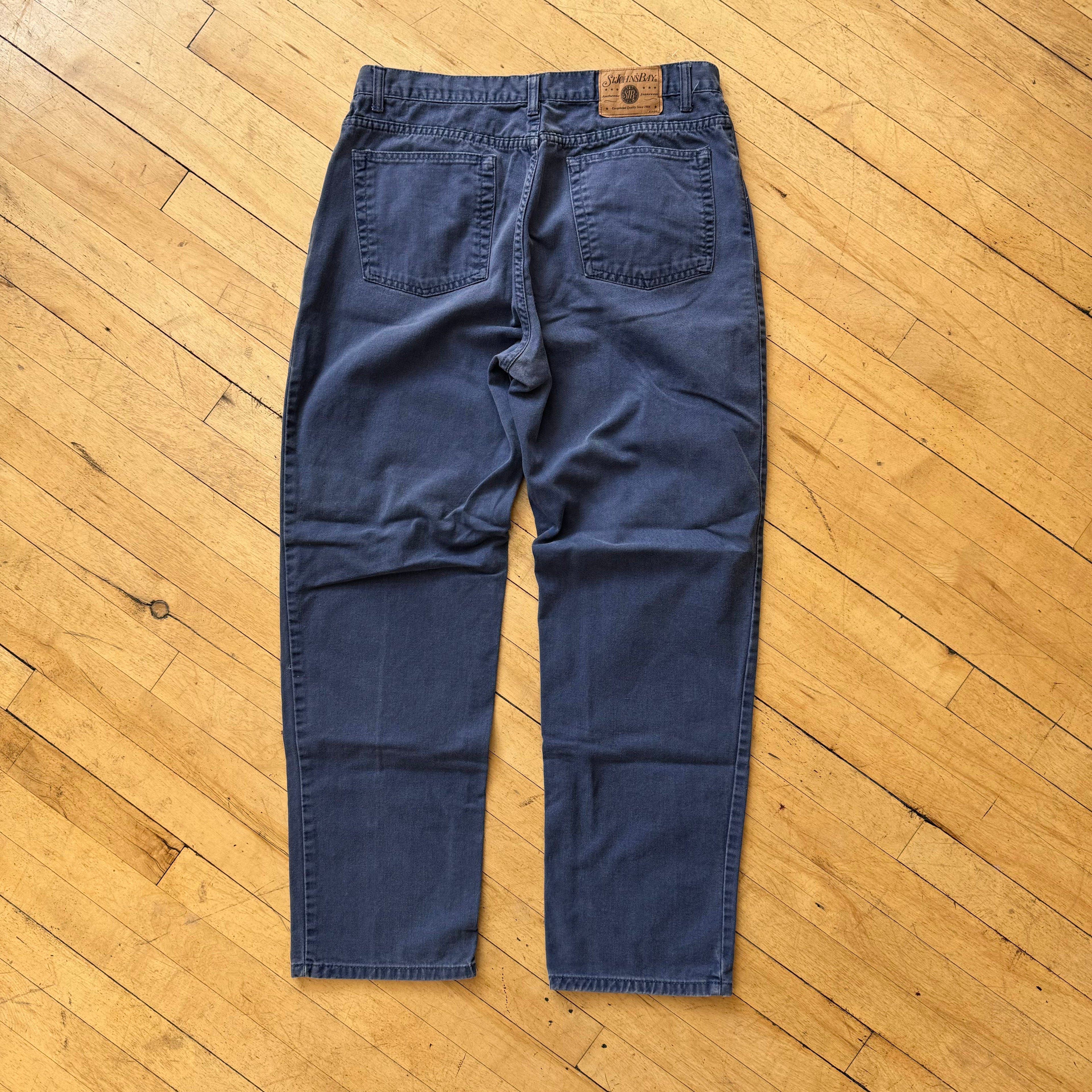 Vintage Navy St. John’s Bay Denim Jeans Sz 38x30