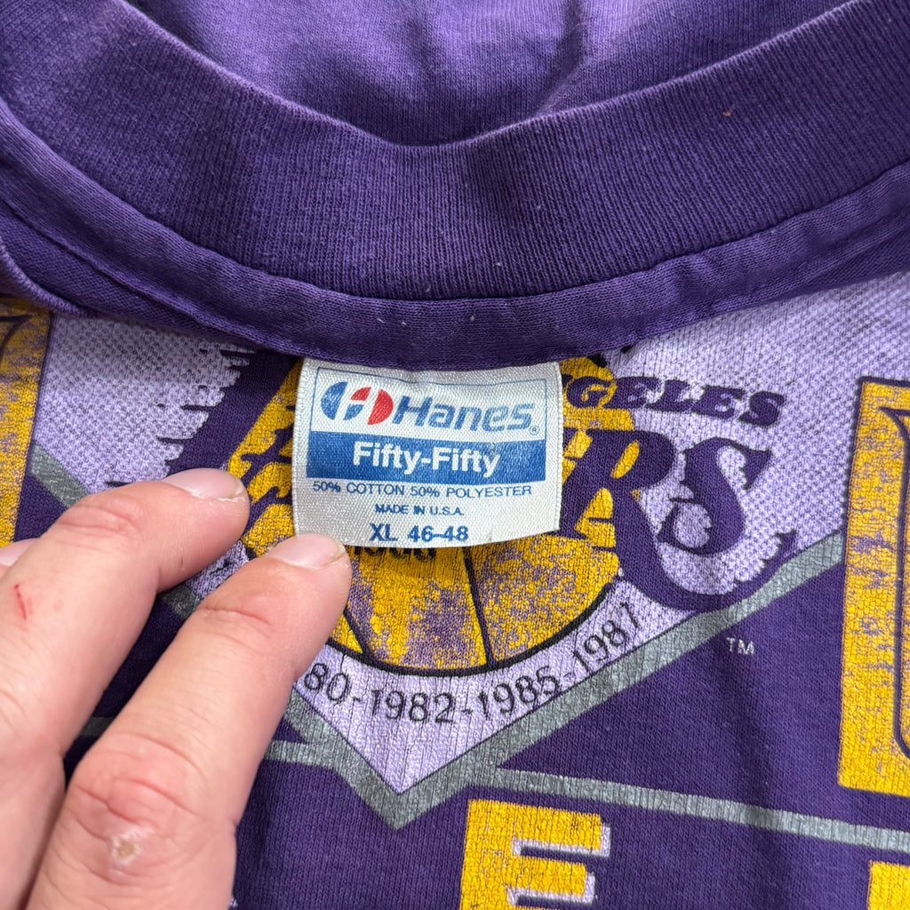 Vintage Las Angeles Lackeds Team of the 80s T-shirt Sz L