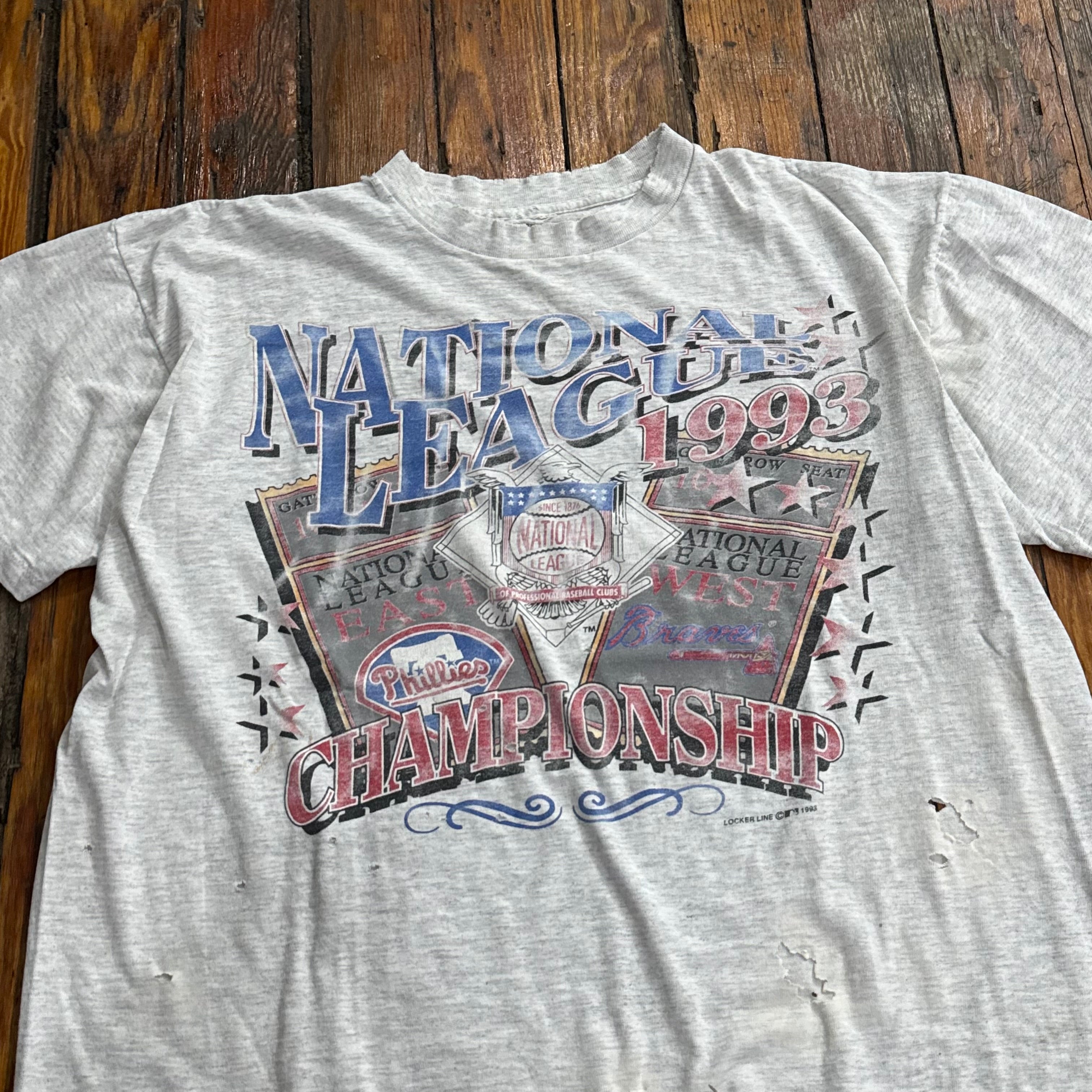 Vintage Thrashed National League  Champion’s T-shirt Sz L