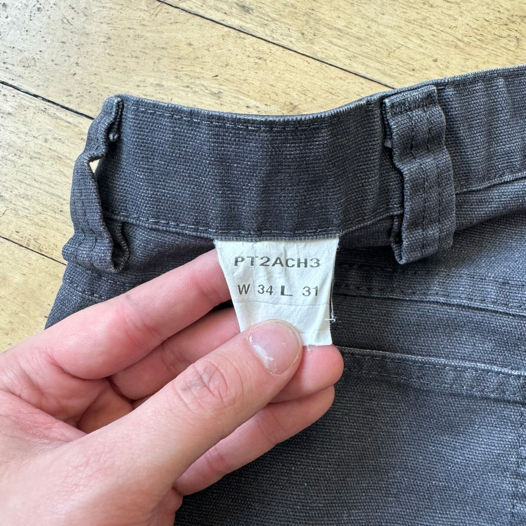 Vintage Red Cap Grey Cargo Pants Sz 34x31