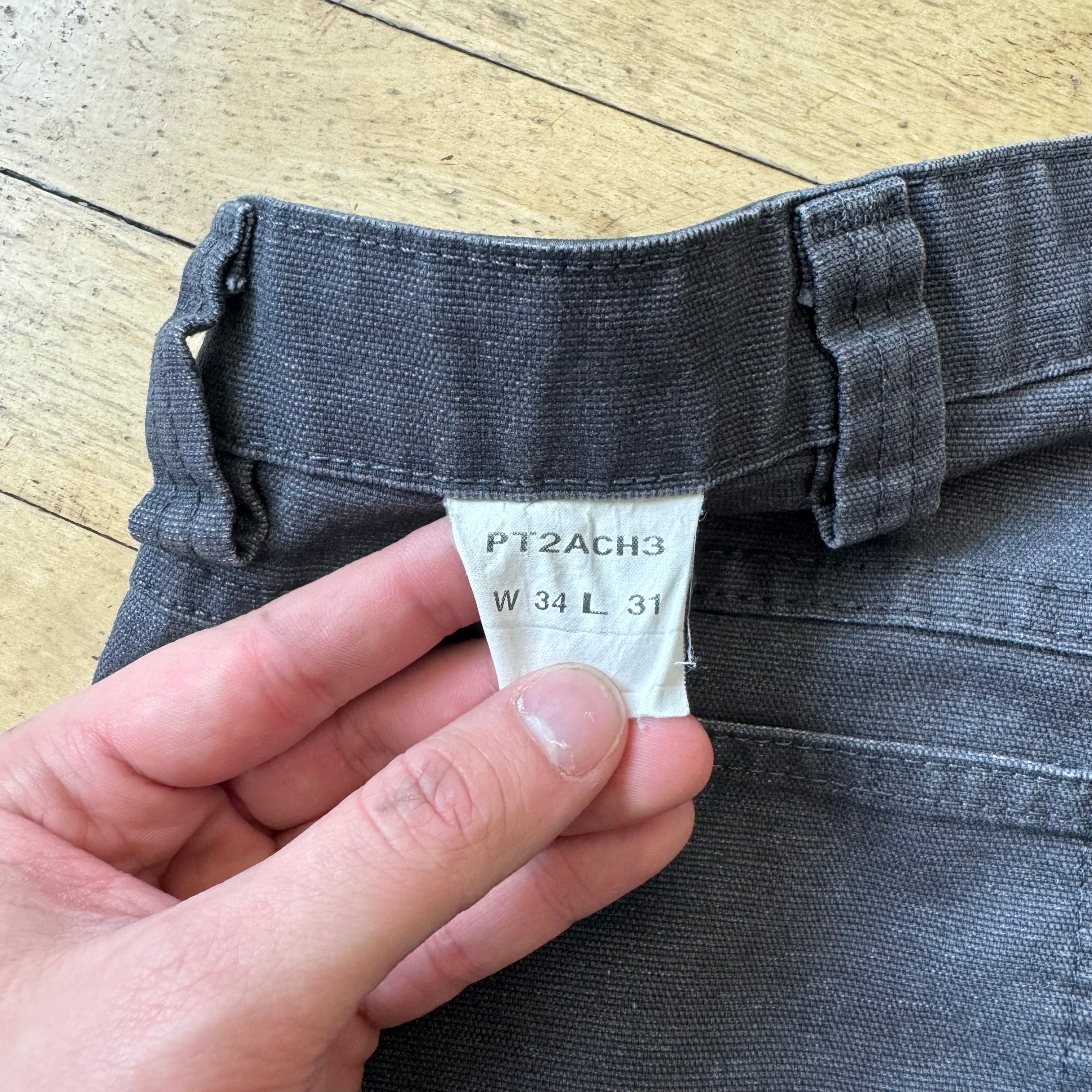 Vintage Red Cap Grey Cargo Pants Sz 34x31
