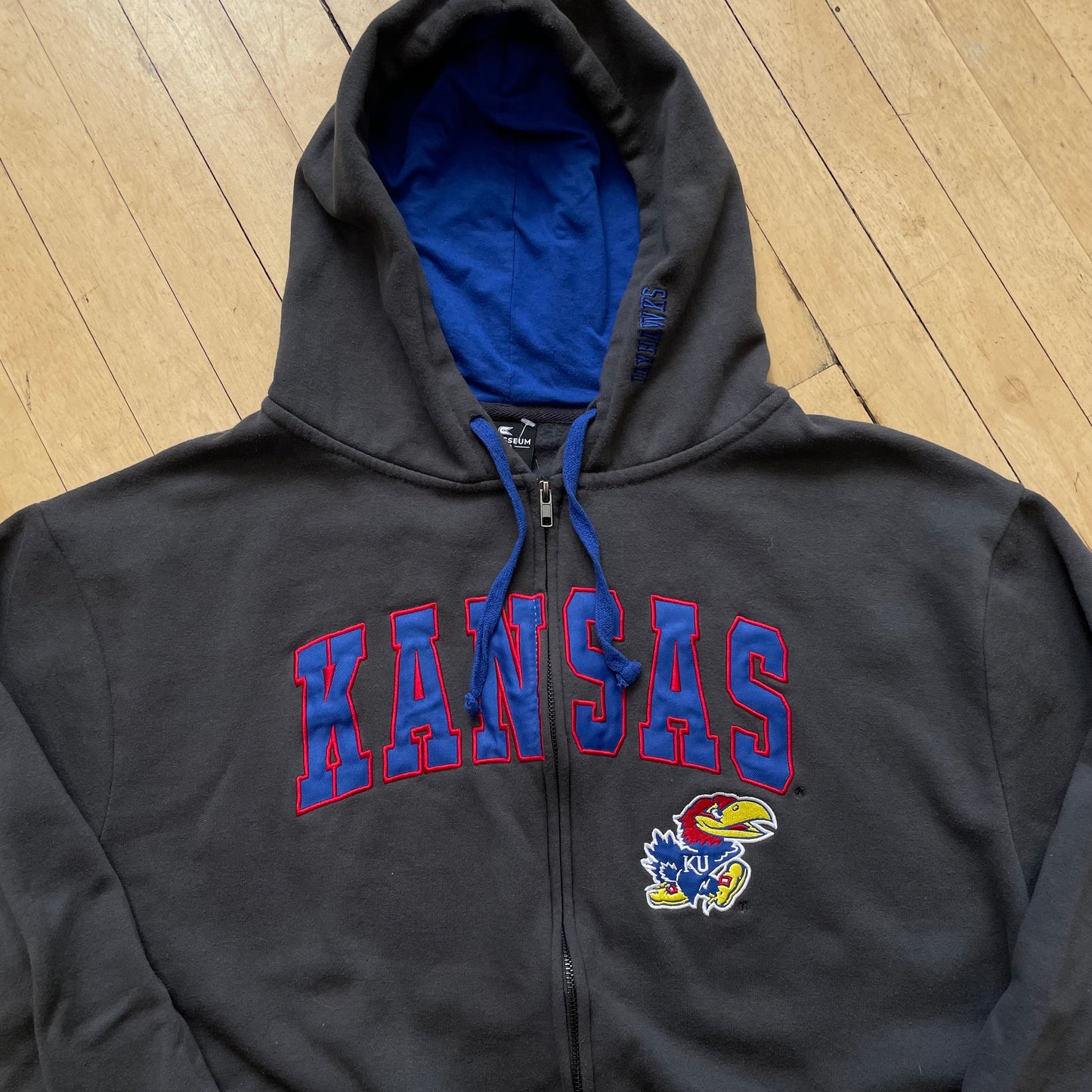 Vintage Kansas Jayhawks Zip-Up Hoodie Jacket Sz XXL