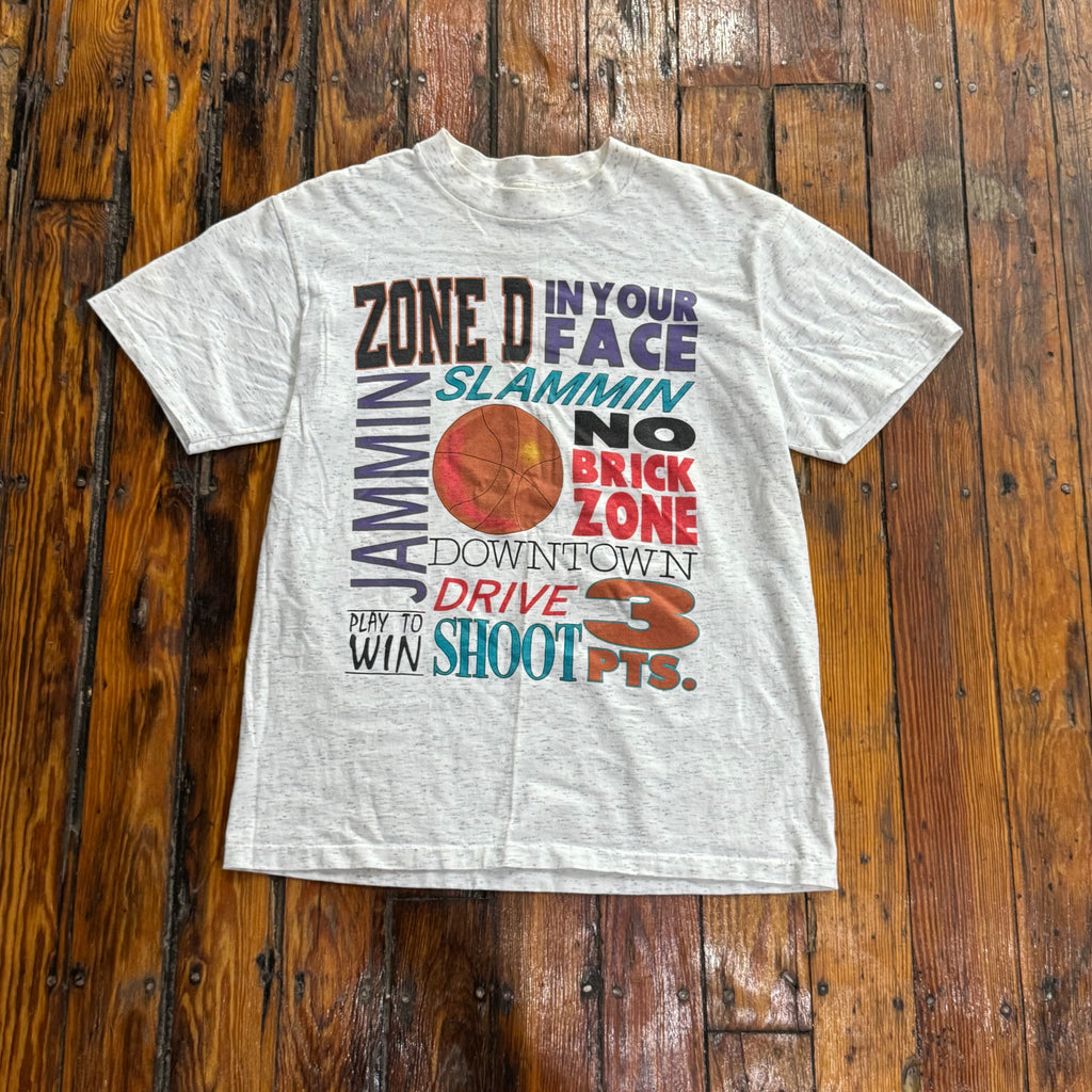 Vintage Basketball Phrase T-shirt Sz M