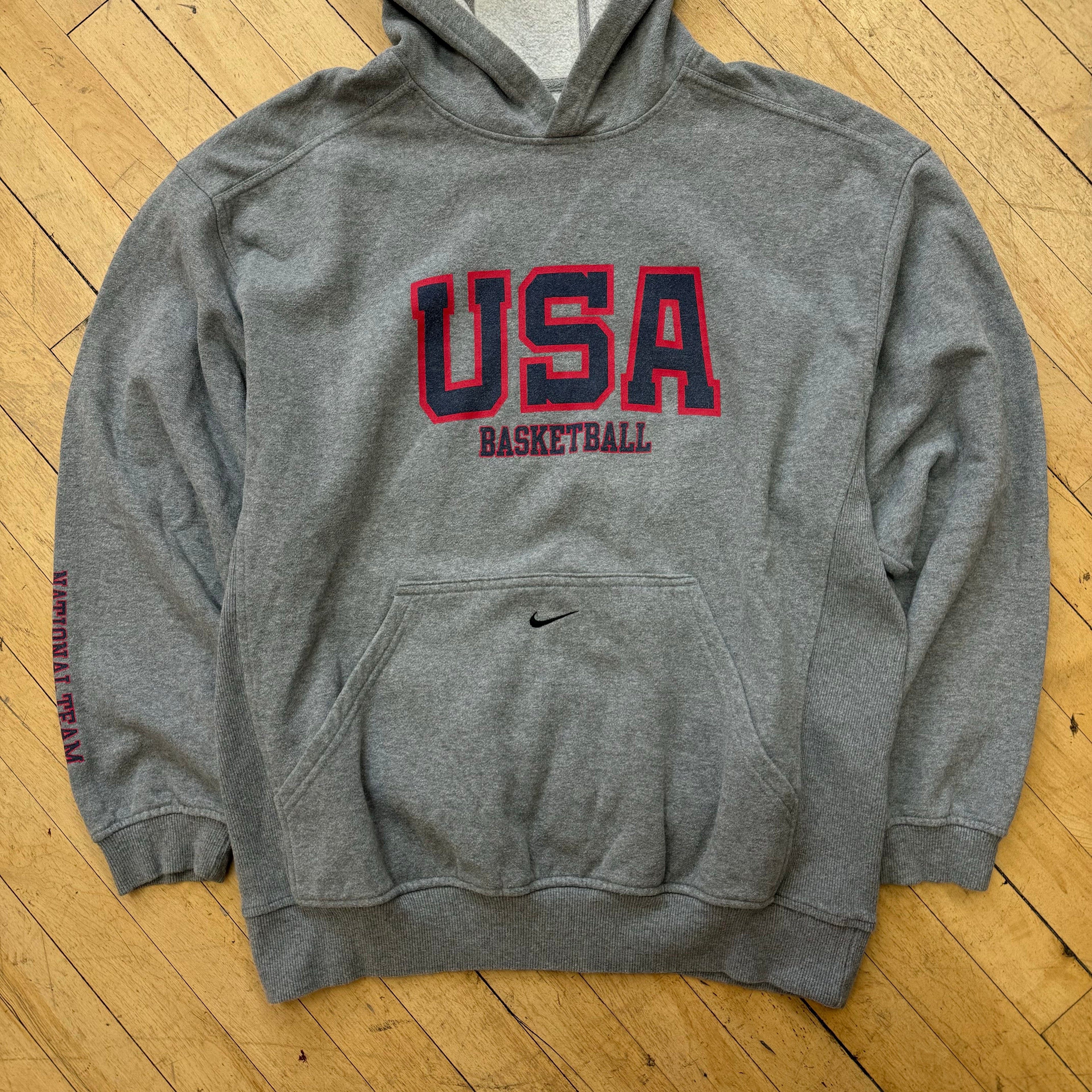 Vintage Nike USA Basketball Hoodie Sz M