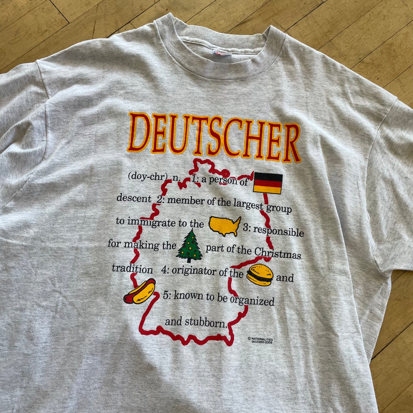 90s Detscher Graphic T-shirt Sz XXL