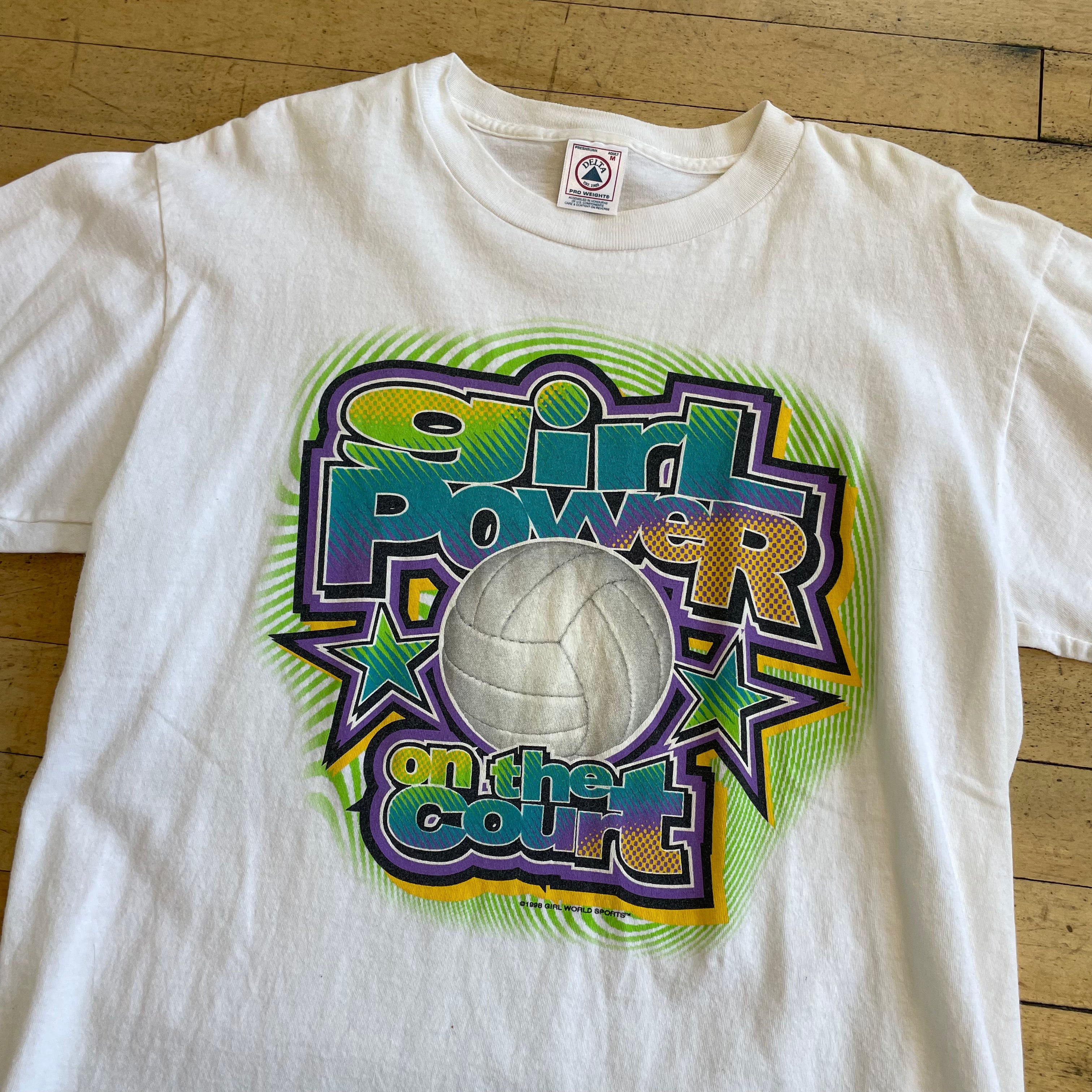 1998 Girl Power On the Court T-shirt Sz M